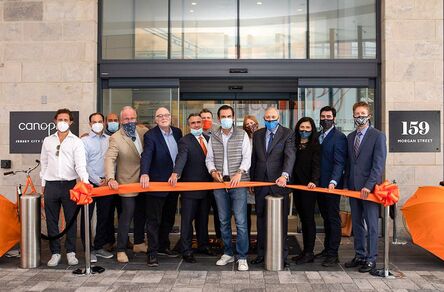 Sept 24, 2020 Mayor as well as our ownership team had a small gathering of the group for the Ribbon Cutting Ceremony for Canopy Jersey City. 